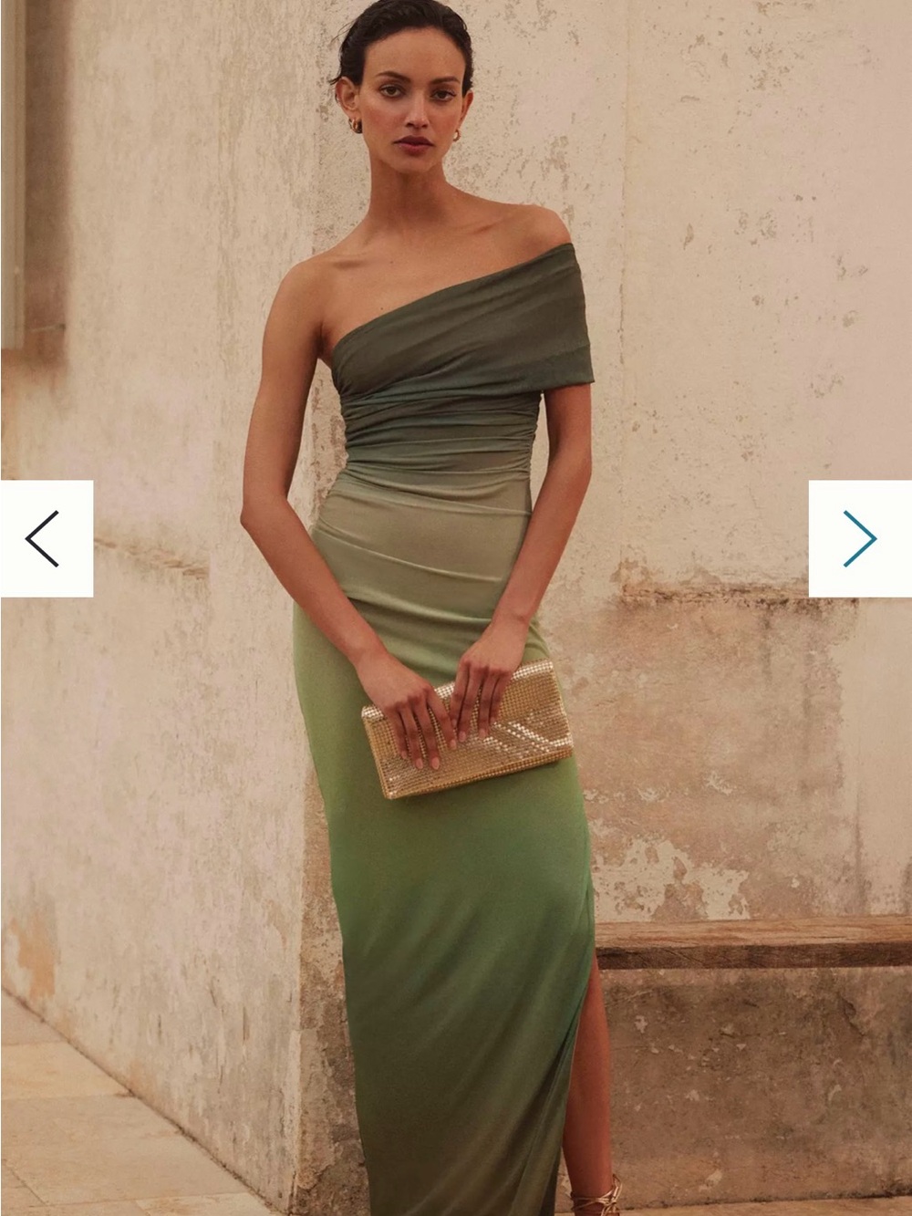 BARDOT Green Ombre Dress